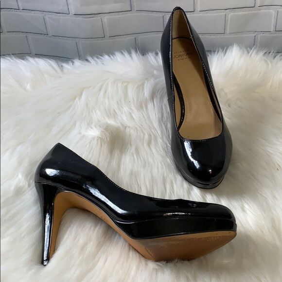 Circa Joan & David Luxe Black Patent Platforms - Picture 1 of 7